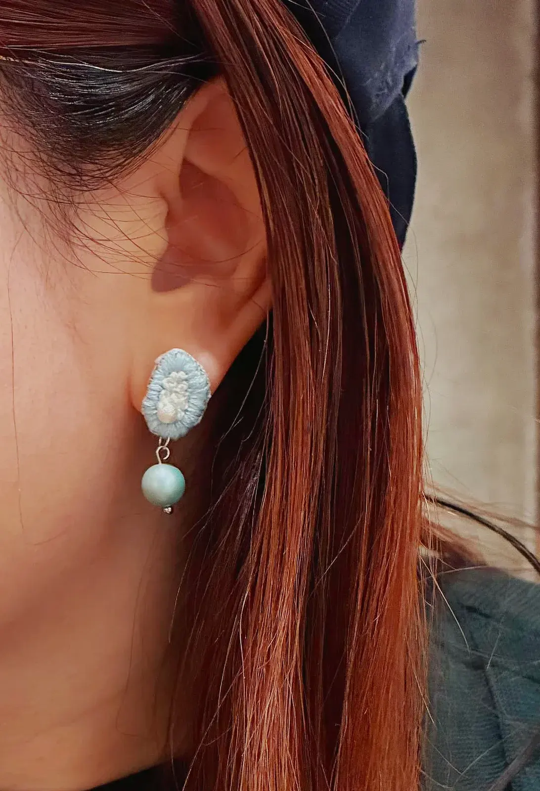 Bloom Earrings - Light Blue (2)